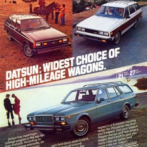 1980 Datsun 210, 510, 810 Wagons Ad