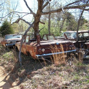 Impaled 1962 Chevrolet Wagon