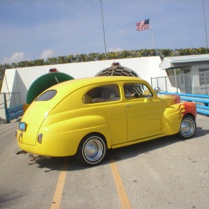 Smiley at Daytona speedway tunnel