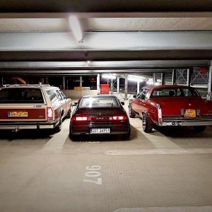 Ford LTD Crown Victoria / Cadillac Deville / Honda CRX Gdańsk by night 7.10.2017 Nowotarska24.com - YouTube