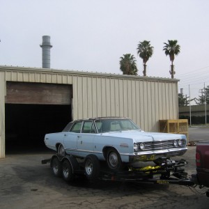 1967 Mercury Park Lane Sedan - Mesa, Az. Trailer Side View