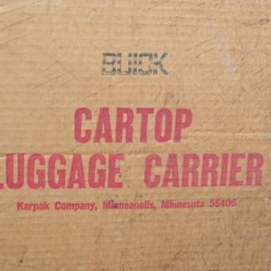 Buick Station Wagon Roof Top Luggage Carrier